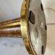 Vintage lamp Roche Bobois brass / wood veneer