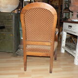 Fauteuil Louis Philippe XIX eme, style Voltaire a dossier bas