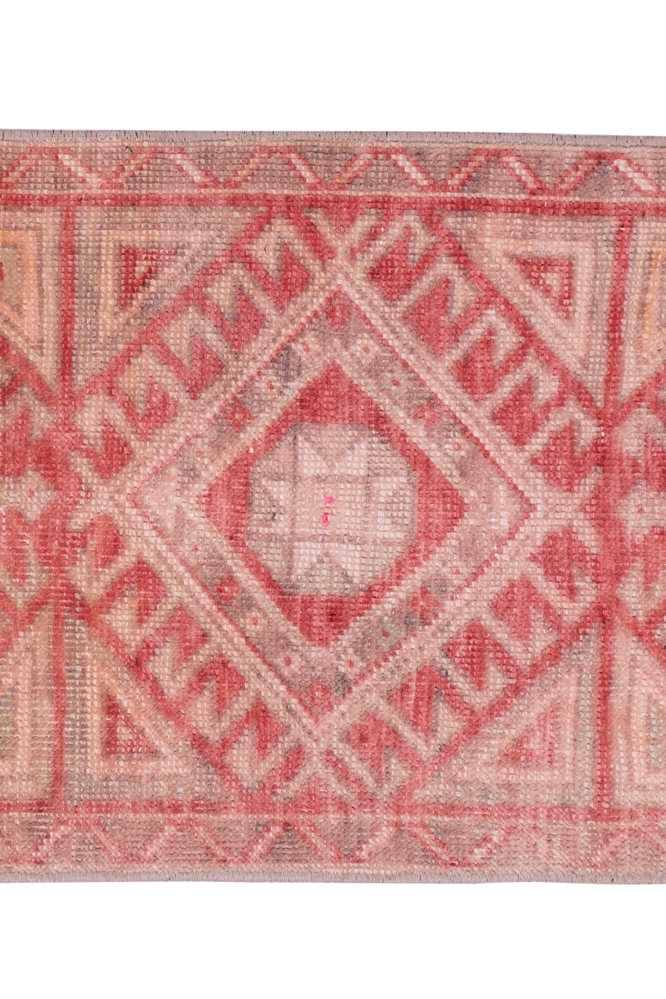 Faded turkish kitchen rug mat 1'5" x 3'9"