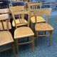 Lot of 50 mismatched bistro chairs french Restaurant THonet curved wood