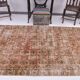 5x8 Peach Orange Handmade Wool Vintage Rug, 144x234Cm