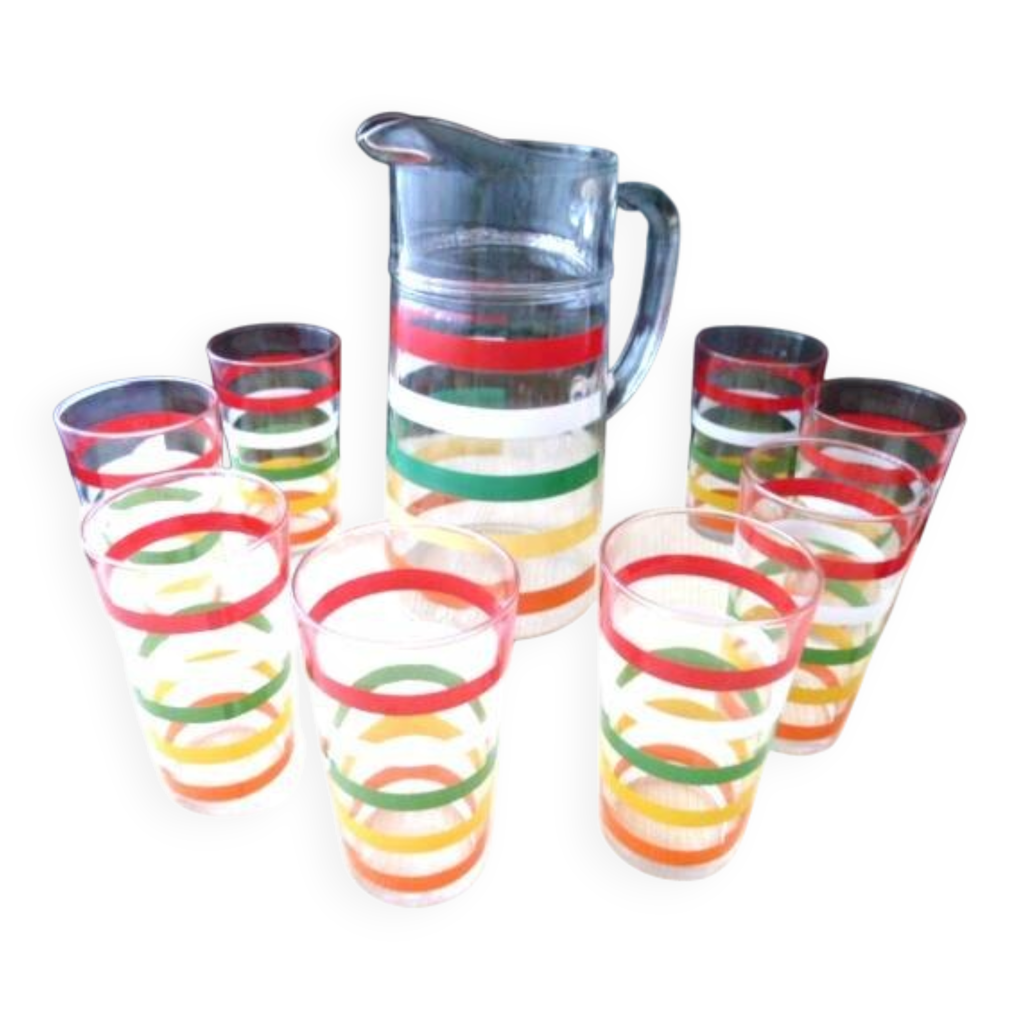 VMC Vintage orangeade service for 8 people