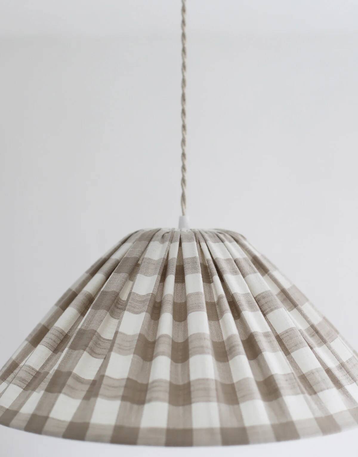Malala "beige" large tile conical pendant light