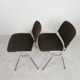 Set of 2 Castelli Dsc Axis 106 chairs by Giancarlo Piretti, 1970s