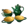 Zahner Rheinfelden pottery cups and coffee pot