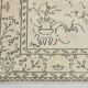 6x10 Large Cream & Black Oriental Vintage Rug, 192x307Cm