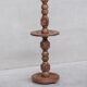 Geometric style oak french mid-century floor light