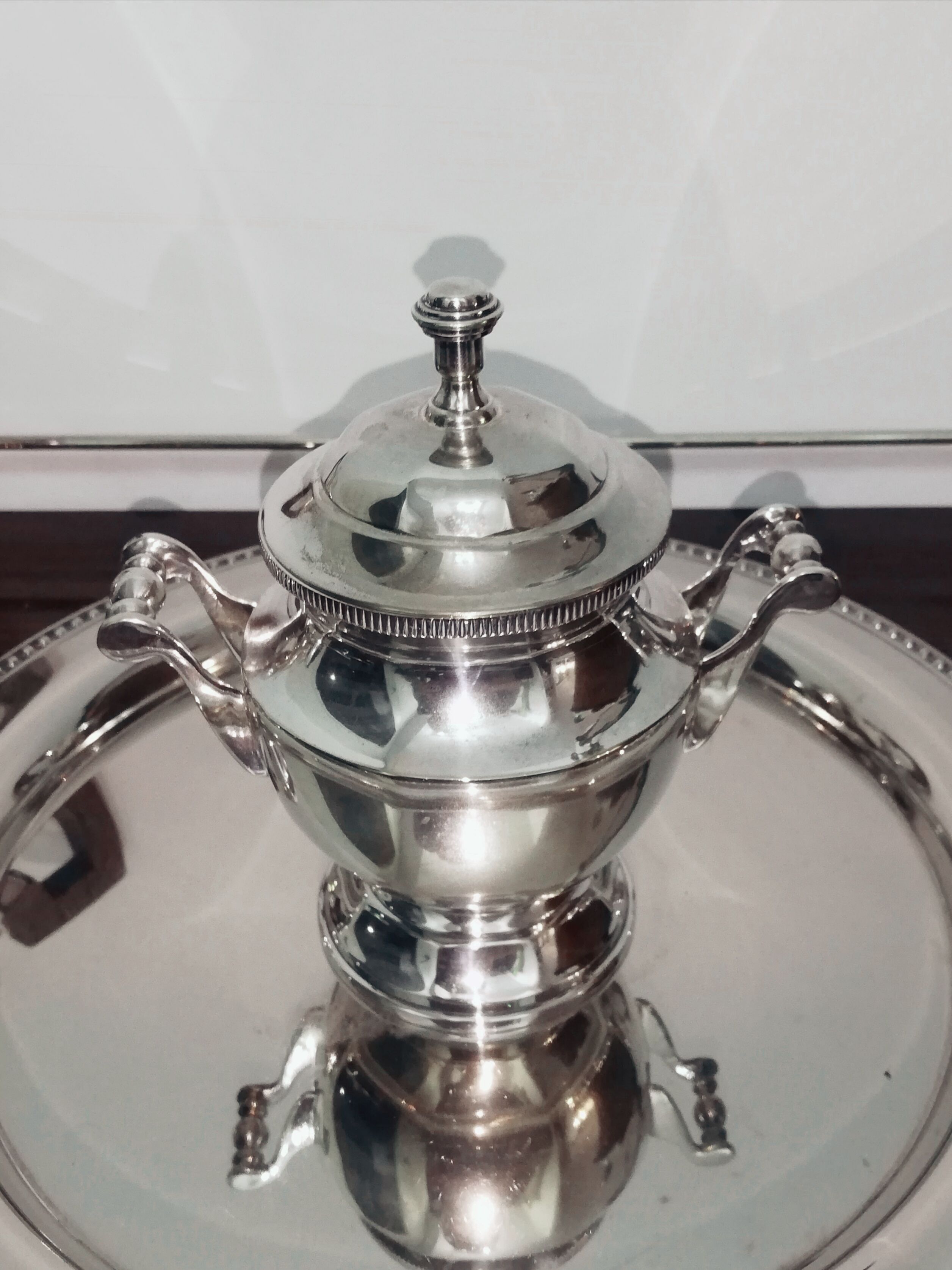 Art Deco style silver metal coffee service
