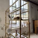 Brass shelf 1970 Belgo Chrom regency