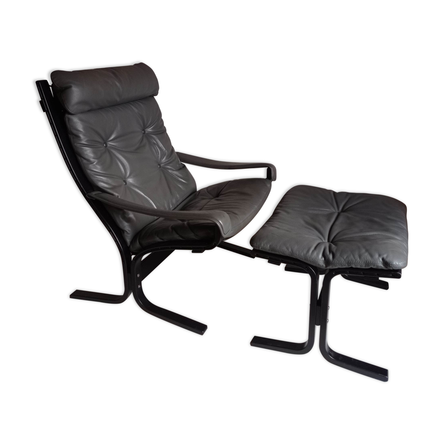 Armchair with footrest Rybo Rykken from the 90