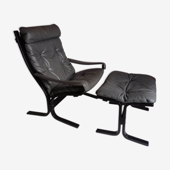 Armchair with footrest Rybo Rykken from the 90