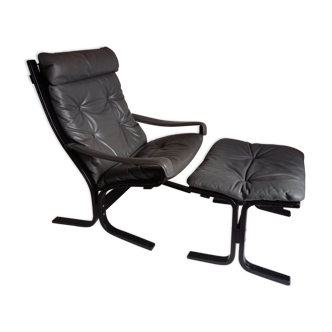 Armchair with footrest Rybo Rykken from the 90