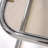 Two tables gigognes glass and chrome