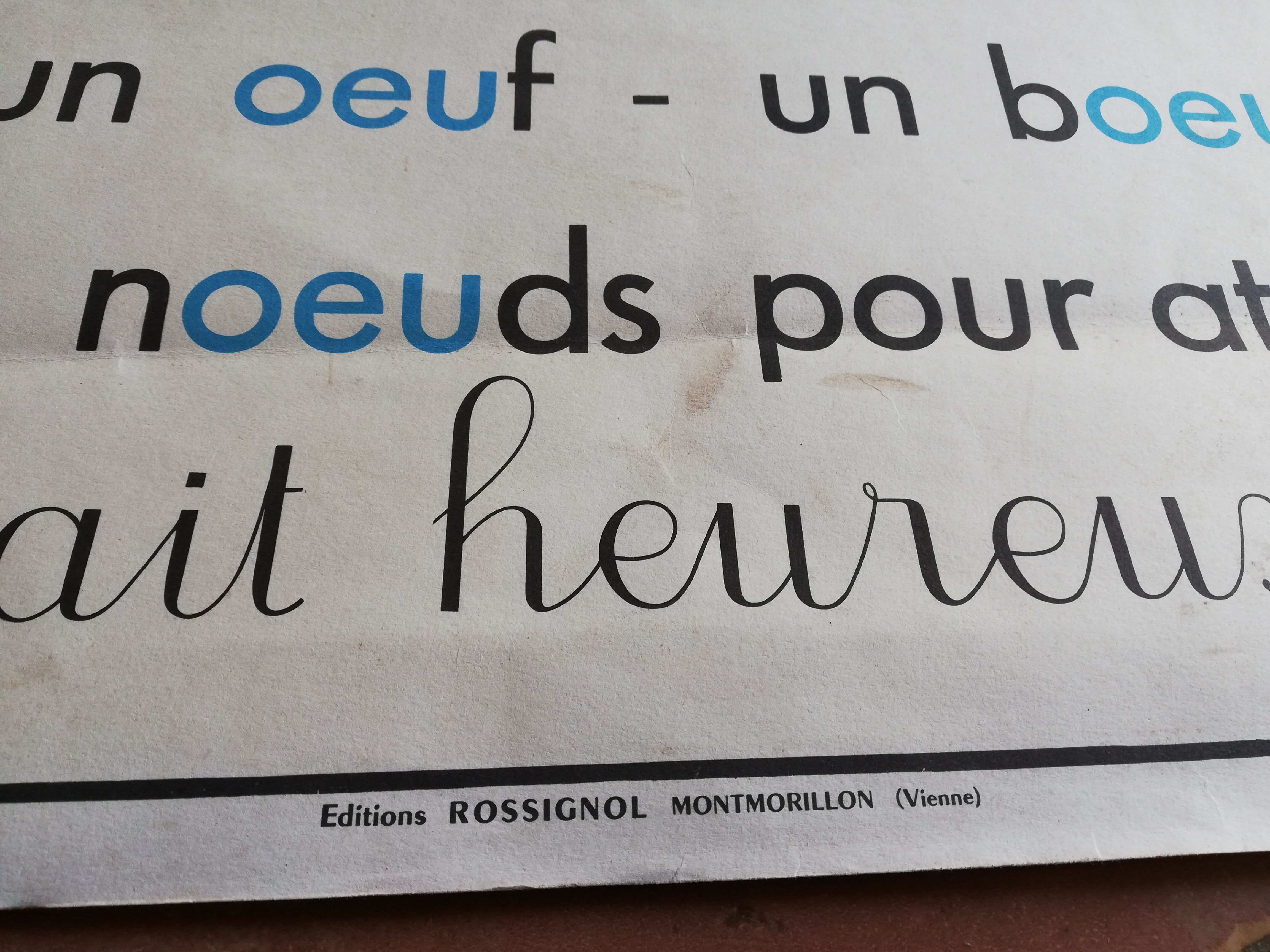 Nightingale poster, vintage school card