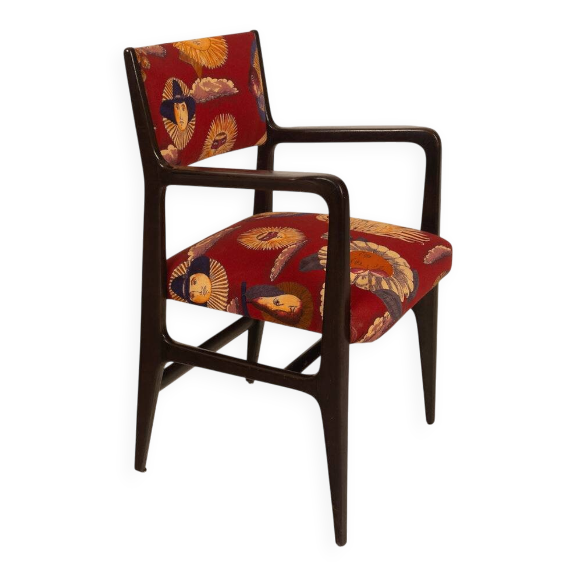 110 Chair by Gio Ponti and Fornasetti for Cassina, 1953