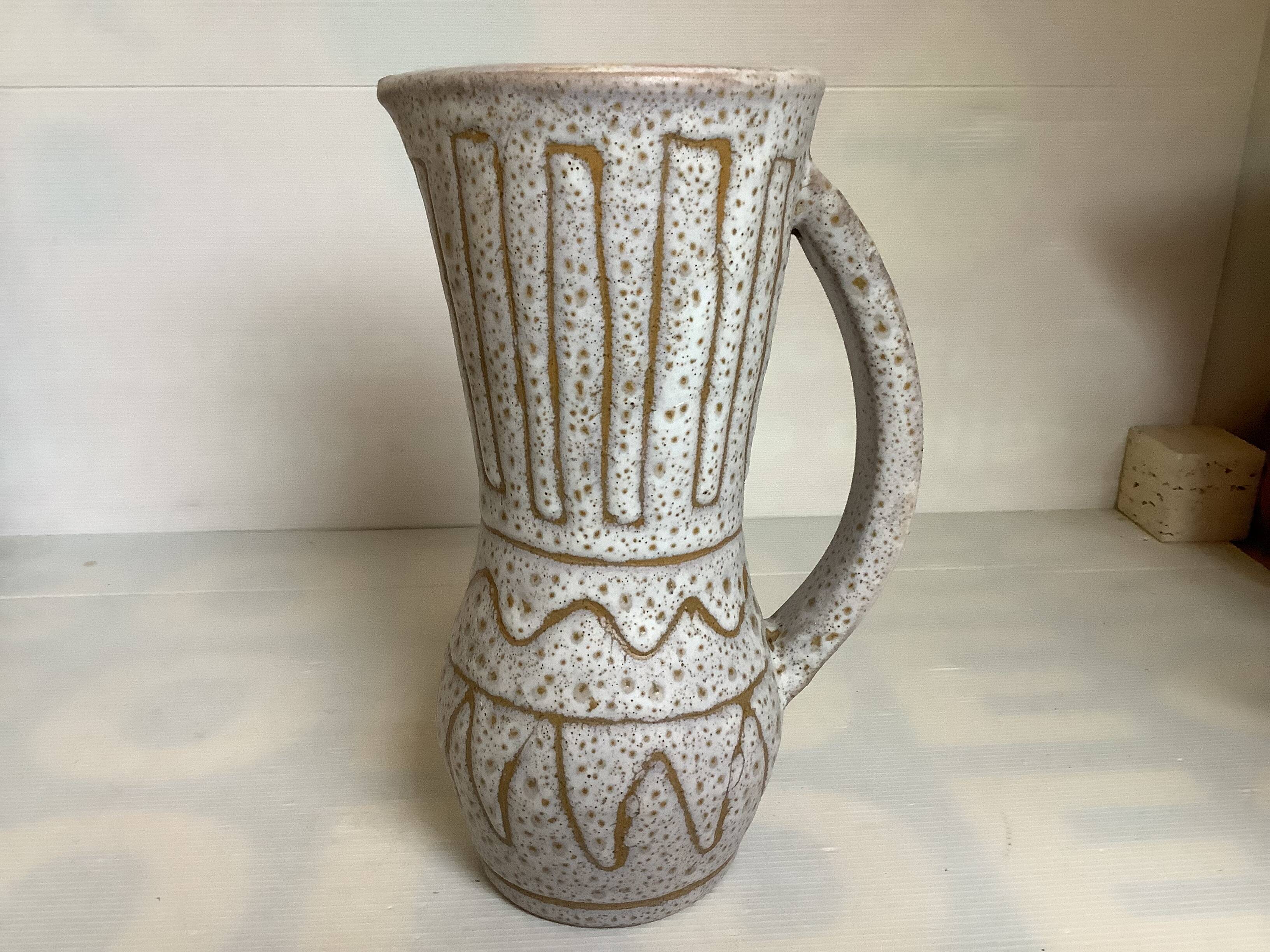 Large pitcher vase Jean Austry Vallauris