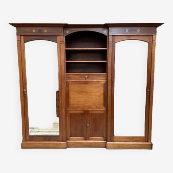 Large Notary's Furniture Early 20th Century in Mahogany