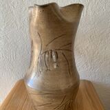 Large ceramic pitcher enamelled 70s Vallauris