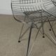 Vintage chrome wire chairs