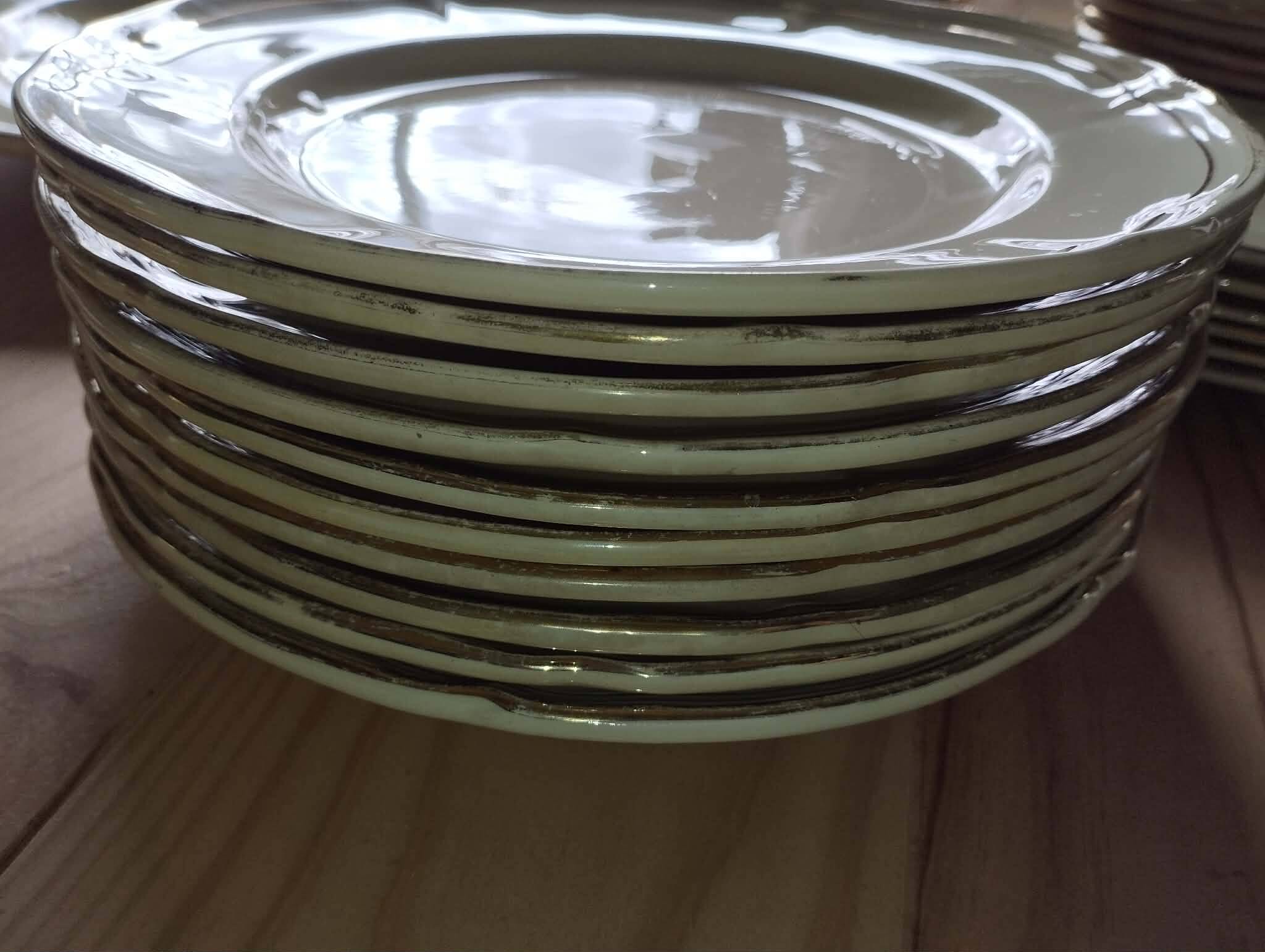 Antique gien table service – niderviller model – exceptional set