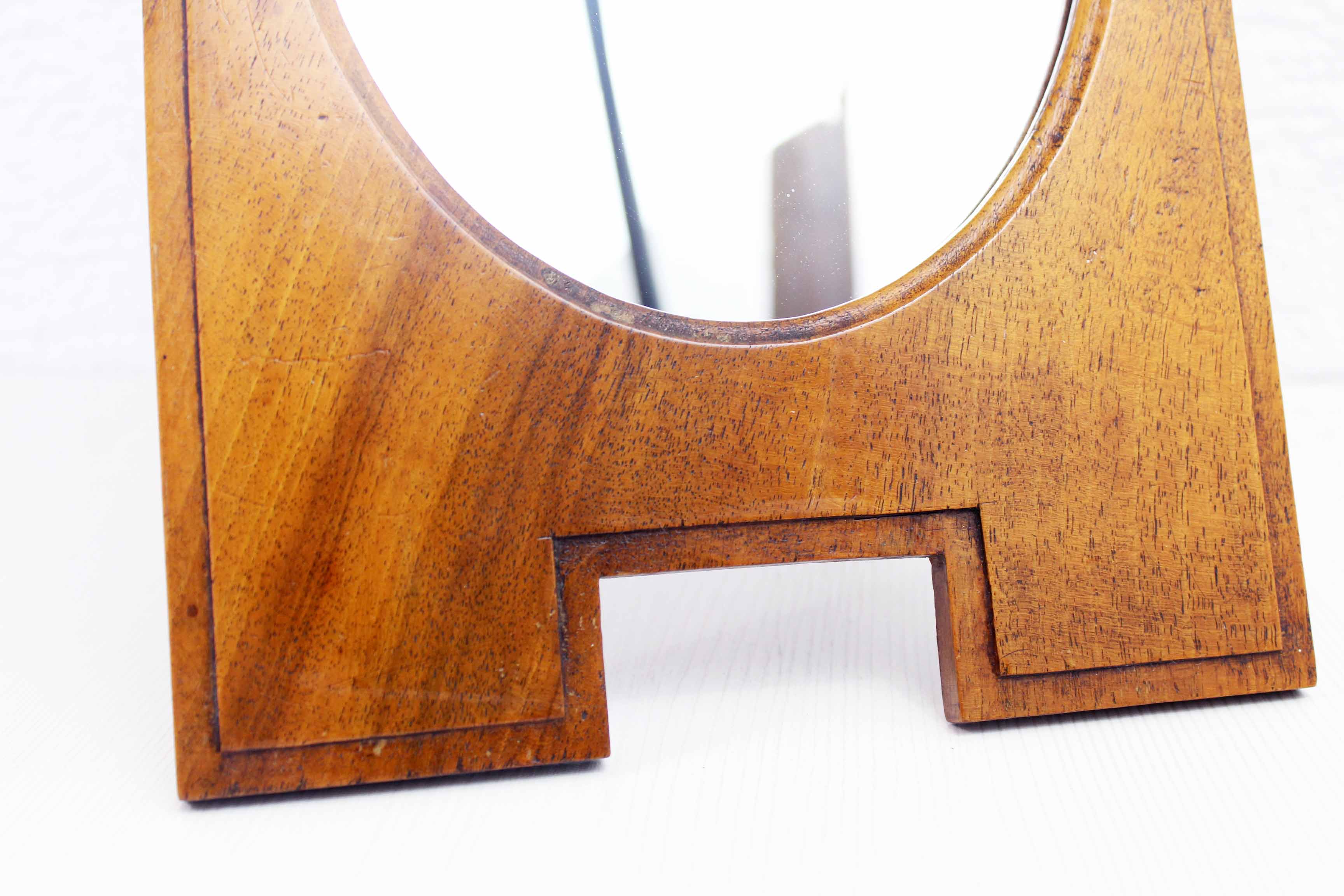 Ancient carved walnut frame mirror