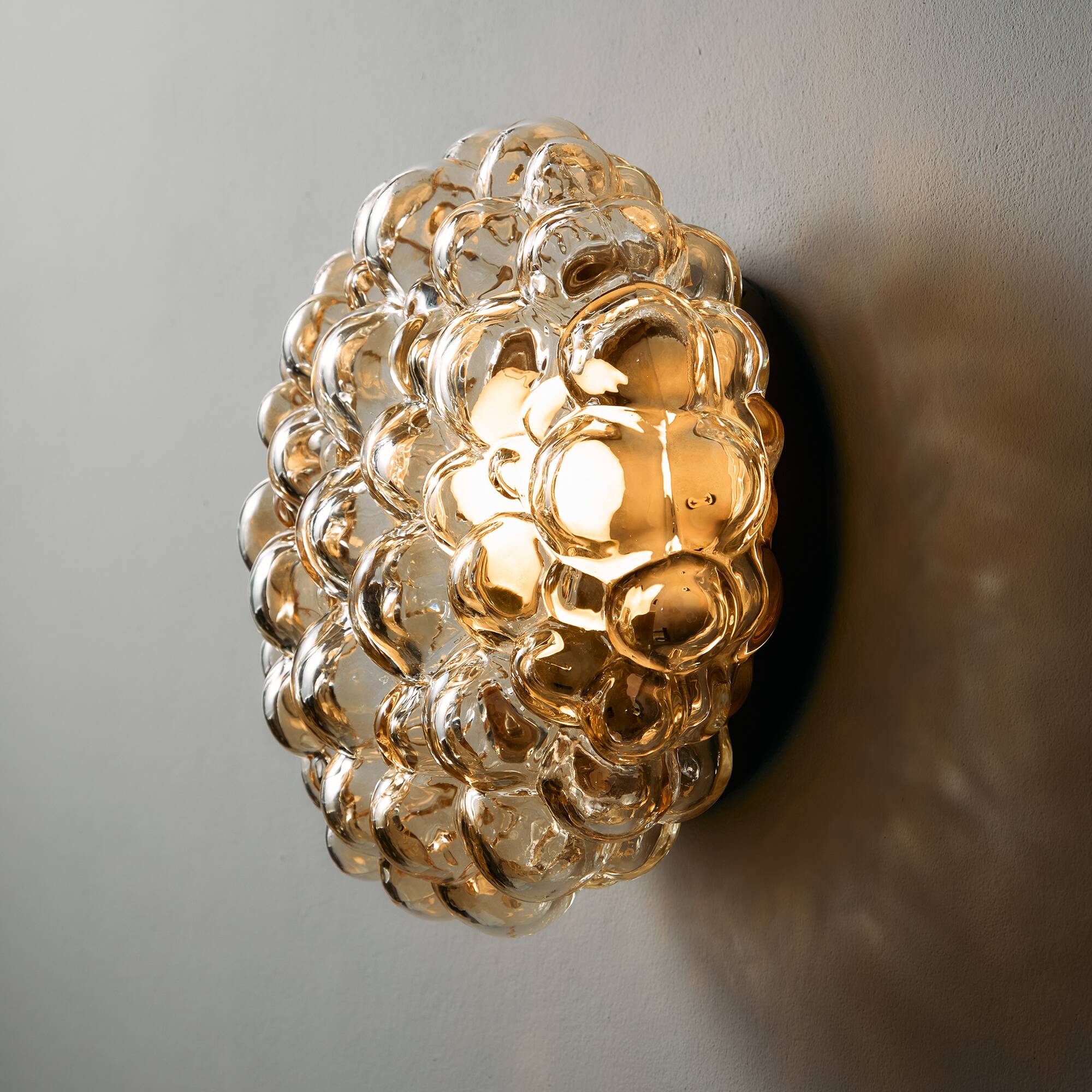 Bubble glass wall light by Helena Tynell for Limburg