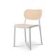 White chair with retro cane look