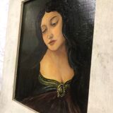 Painting portrait of woman