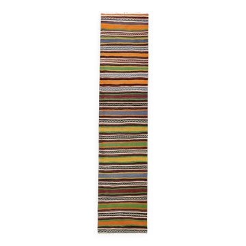 Vintage Turkish hallway rug 73x330 cm
