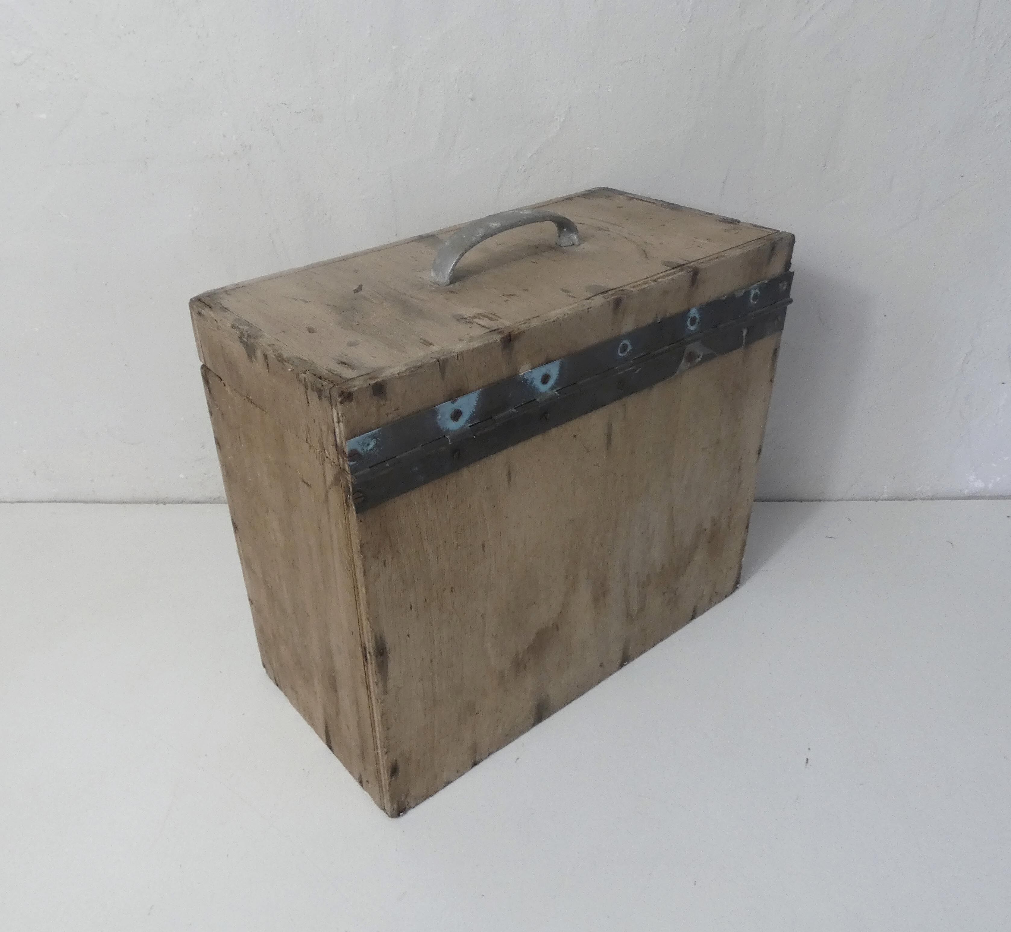 Marine wooden tool chest