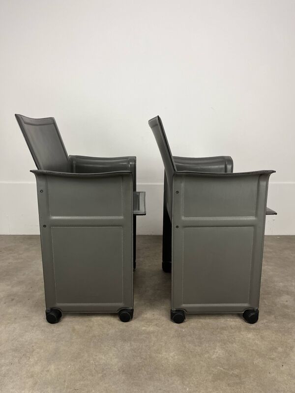 Paire de chaises Korium par Tito Agnoli pour Matteo Grassi