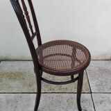 Old caned bistro chair fischel