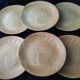 6 flat fish plates in Village CNP stoneware