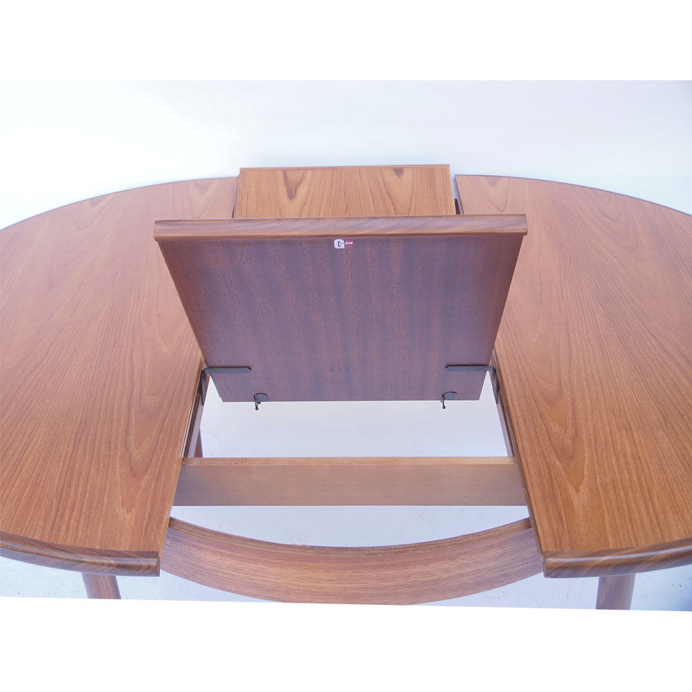 Scandinavian round table Gplan a butterfly extension