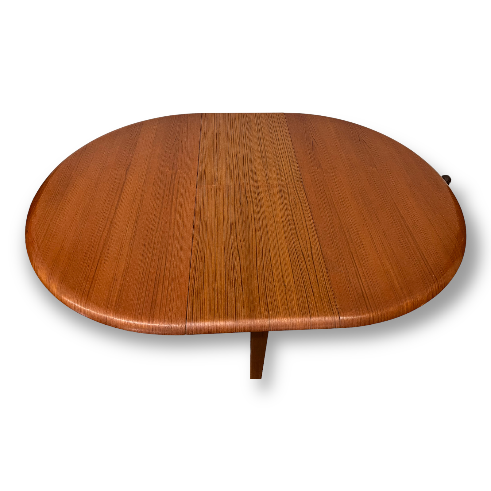 Scandinavian round teak table by LB Kofod Larsen