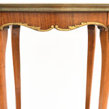 Louis XV style pedestal table in marquetry
