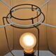 Art Deco Asian Style Carved Wood Floor Lamp, 1930s