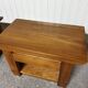 Pair of elm bedside tables Luigi Gorgoni 1980