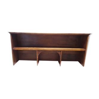 Desk top walnut shelves