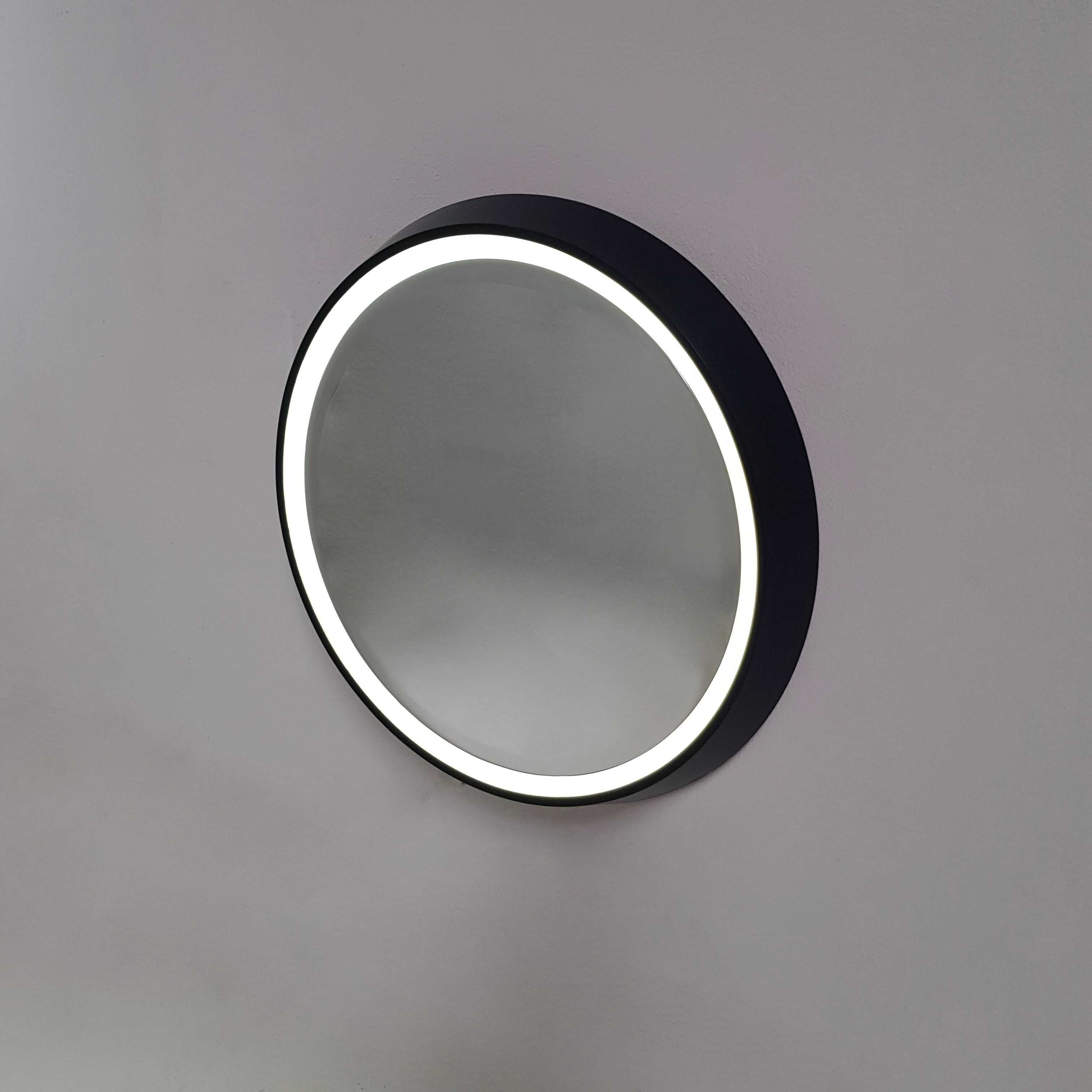 Bright round mirror Luciano Busnelli vintage fiberglass - 1970