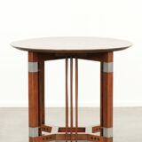 Table d'appoint/centre de design Art Déco, ronde et en bon état.