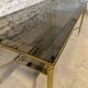 Vintage 1970s brass neoclassical style coffee table