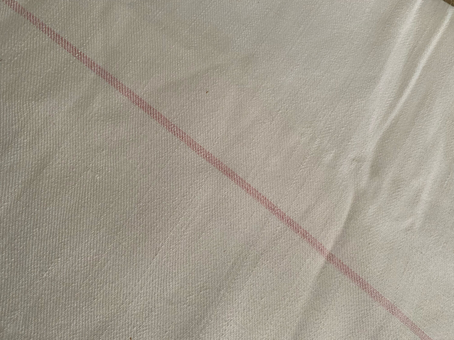 Nappe de vigneron en chanvre et coton monogramme PB.