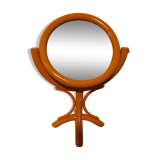 Vintage rattan table mirror