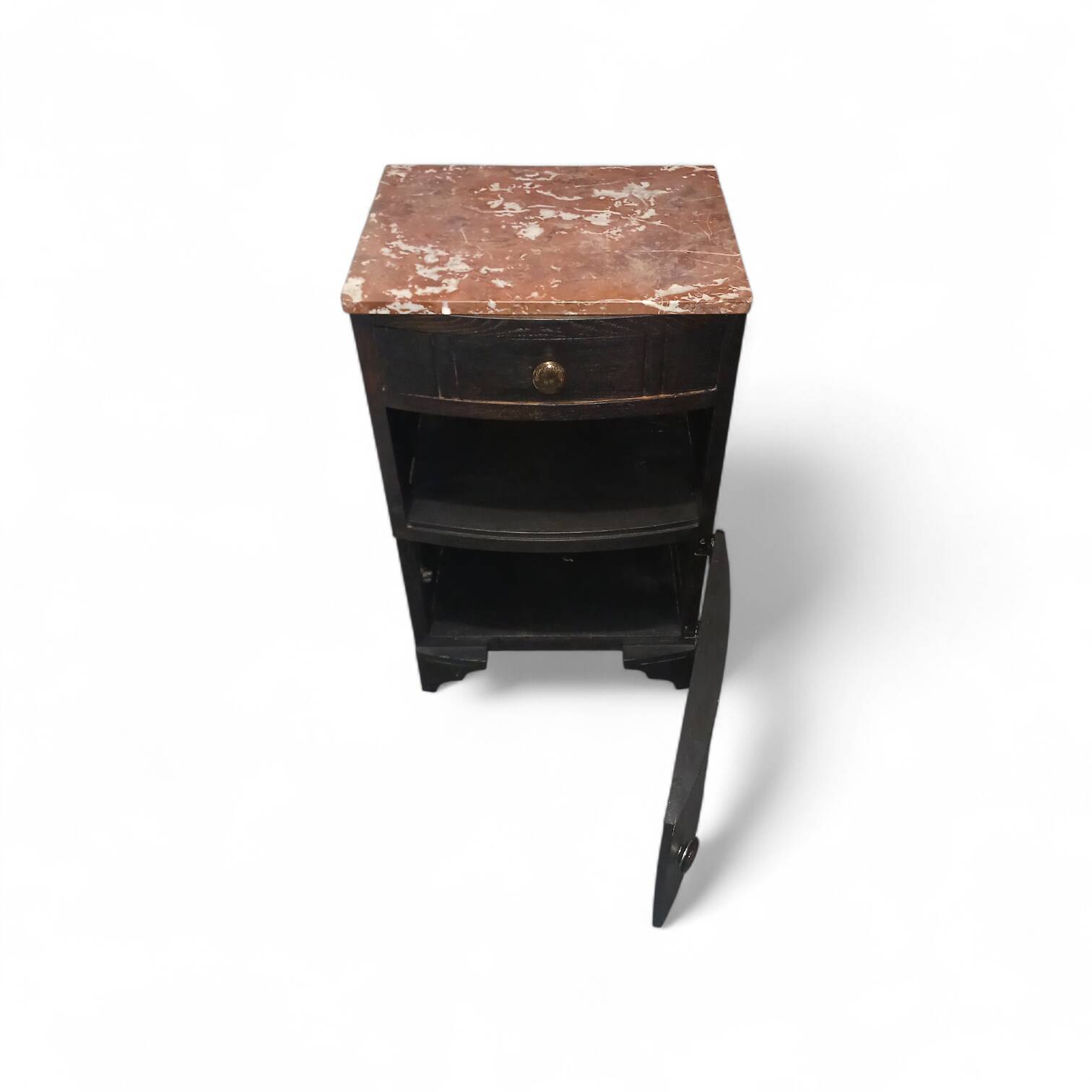 Art Deco bedside table with marble