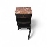 Art Deco bedside table with marble