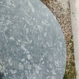 Empire style pedestal table with marble top