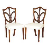 Paire de chaises d'appoint victoriennes George Hepplewhite Prince de Galles