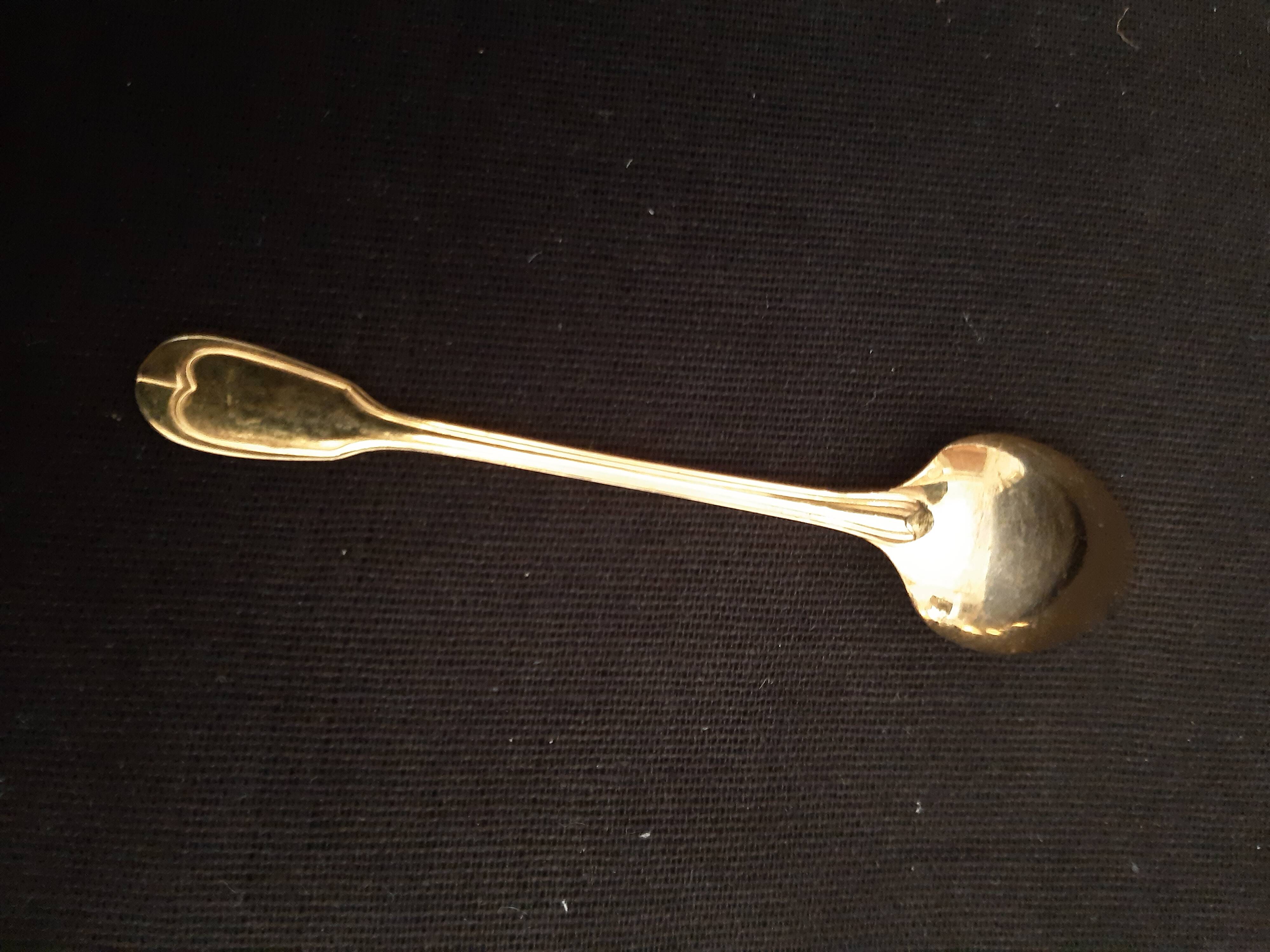 12 golden Moka spoons