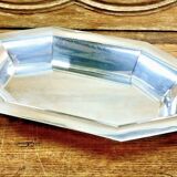 Bannette basket bread basket Art Deco silver metal Rosewood Christofle Alfenide